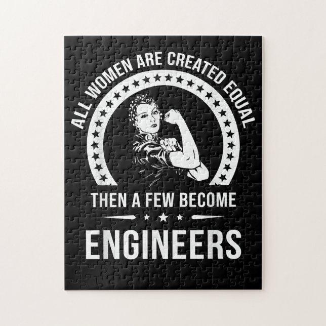 Funny Engineer For All Women Are Created Equal Jigsaw Puzzle (Vertical)