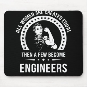 Funny Engineer For All Women Are Created Equal Mouse Mat
