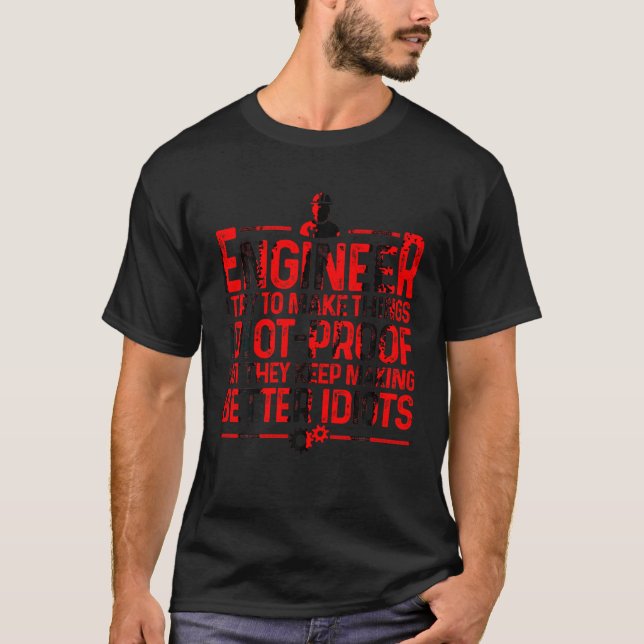Funny Engineer Gift For Men Women Cool Engineering T-Shirt (Front)