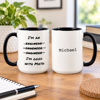 Funny Engineer Math Lover Engineering Typo Humour Mug