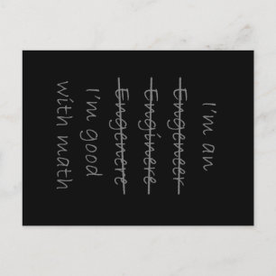 Funny Engineer Postcard