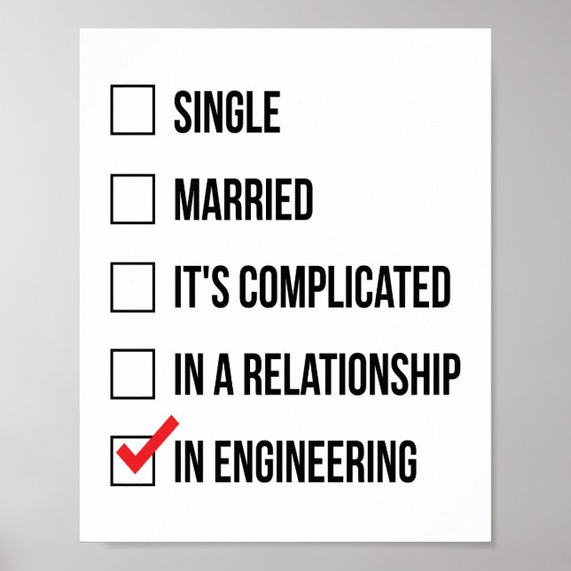 Funny Engineering Poster (Front)
