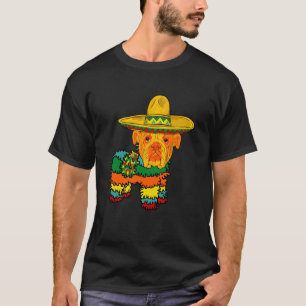 Funny English Bulldog Dog Pinata Sombrero Hat Cinc T-Shirt