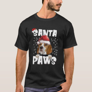 Funny English Pointer Christmas Lights Tree Dog Lo T-Shirt