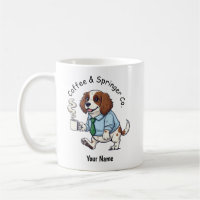 Funny English Springer DOG Business Suit Coffee