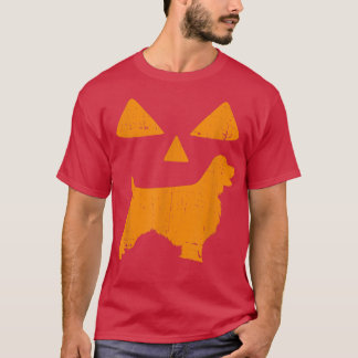 Funny English Springer Spaniel Halloween Pumpkin E T-Shirt