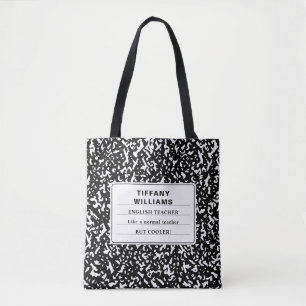 Funny English Teacher Composition Pattern Tote Bag