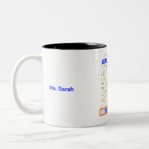 Funny English Teacher - Correcting Your Grammar Two-Tone Coffee Mug