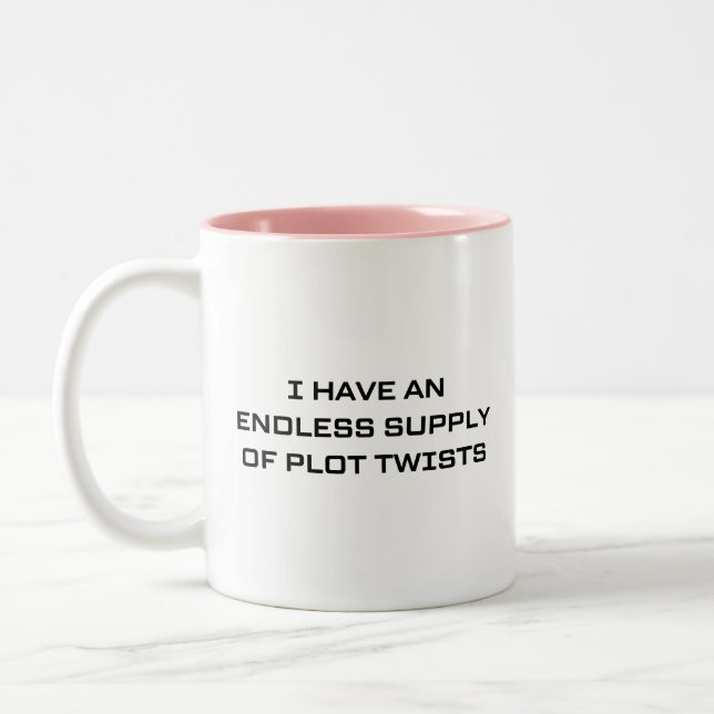 Funny English Teacher Literature Quote  Two-Tone Coffee Mug (Left)