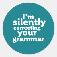Funny English Teacher Silently Correcting Grammar