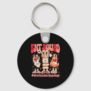 Funny Ent Squad Otolaryngologist Ent Valentines Da Key Ring