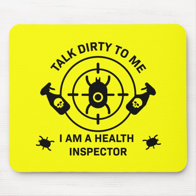 Funny Environmental Health Inspector Gift Mouse Mat (Front)