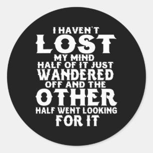 Funny Epilepsy Awareness  Classic Round Sticker