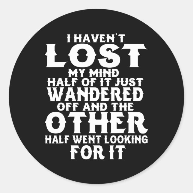 Funny Epilepsy Awareness  Classic Round Sticker (Front)