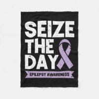 Funny Epilepsy Awareness Seize The Day Ribbon 