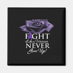 Funny epilepsy Awareness women Kids purple ribbon Magnet