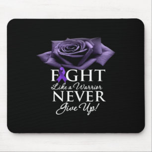 Funny epilepsy Awareness women Kids purple ribbon  Mouse Mat