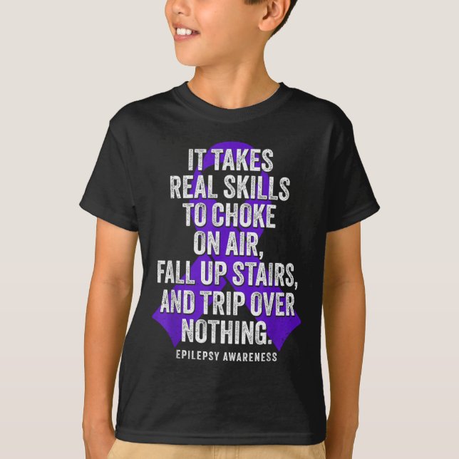 Funny Epilepsy Warrior Epilepsy Awareness T-Shirt (Front)