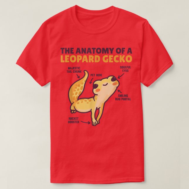 Funny Eplanation Of A leopard gecko Anatomy of a g T-Shirt (Design Front)