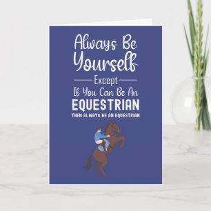 Funny Equine Cards Equestrian Animal Horse Cute