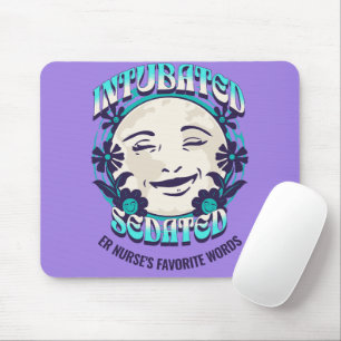 Funny ER Doctor Intubated Customise (Medical Job) Mouse Mat