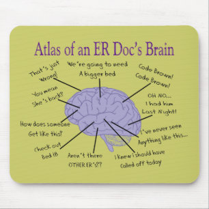 Funny ER Doctor Physician Gifts Mouse Mat