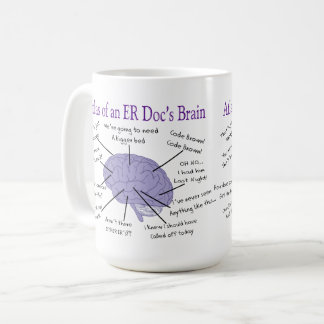 Funny ER Doctor Physician Gifts Two-Tone Coffee Mu Mug