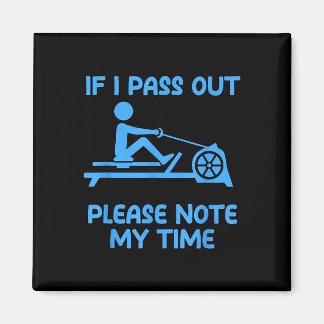 Funny Erg Machine Gym Ergometer Rowing Exercise  Magnet (Front)