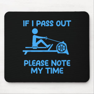 Funny Erg Machine Gym Ergometer Rowing Exercise Mouse Mat