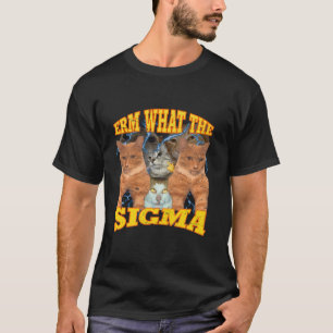 Funny Erm What The Sigma Cursed Mewing Cat T Shirt