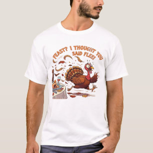 Funny Escaping Turkey Thanksgiving Classic T-Shirt