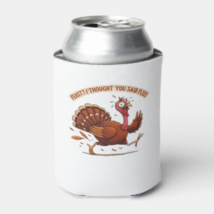 Funny Escaping Turkey Thanksgiving Classic T-Shirt Can Cooler
