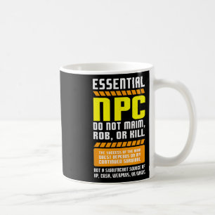 Funny Essential Npc Gamer And Gaming Non Player Ch Coffee Mug