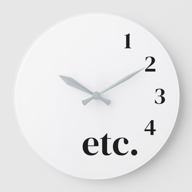 Funny etc. large clock (Front)