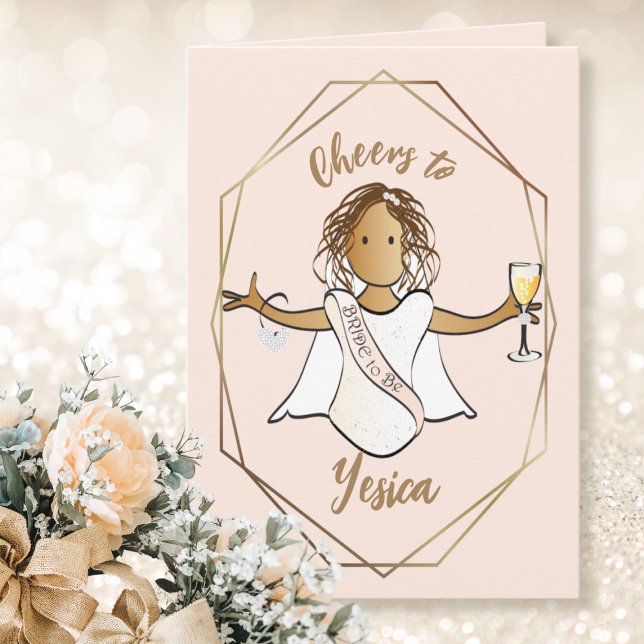 Funny Ethnic Bridal Wedding Shower Congratulations Card (Creator Uploaded)