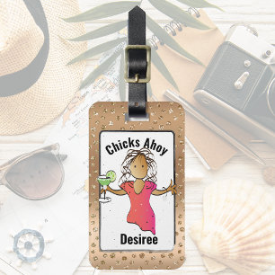 Funny Ethnic Glamourous for Her Suitcase Address Luggage Tag