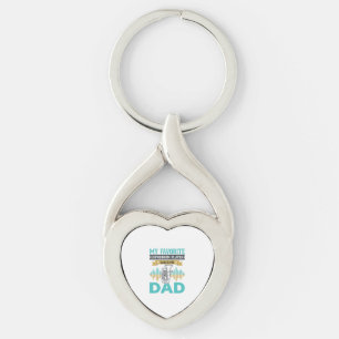 Funny Euphonium Dad Vintage Music Design_1 Key Ring
