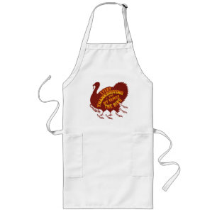 Funny Every Thanksgiving I Give My Family The Bird Long Apron
