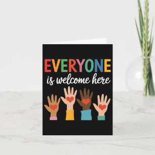 Funny Everyone Is Welcome Here Idaho Teacher Card