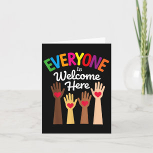 Funny Everyone Is Welcome Here Idaho Teacher Women Card