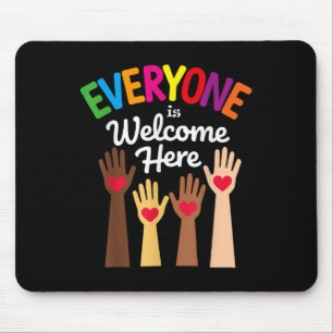 Funny Everyone Is Welcome Here Idaho Teacher Women Mouse Mat