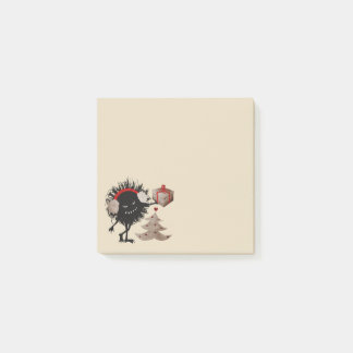 Funny Evil Bug Gives Christmas Present Post-it Notes
