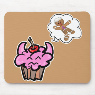 Funny Evil Cookie Killer Cupcake Mouse Mat