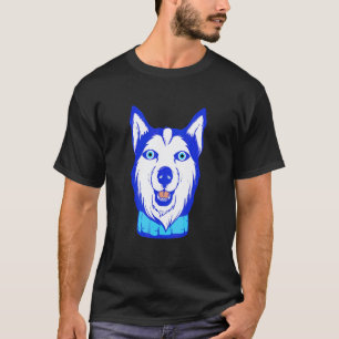 Funny Evil Eye Husky Dog For Greek Talisman Nazar  T-Shirt