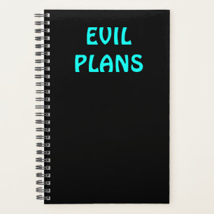 Funny "EVIL PLANS" Planner
