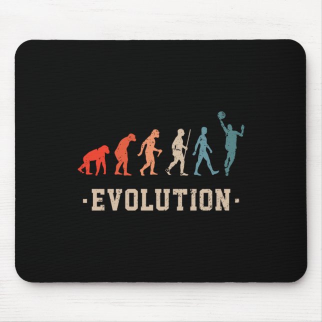 Funny Evolution - Basketball Player Lovers  Mouse Mat (Front)