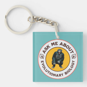 Funny Evolution Biology Meme Nerd Humour Gift Key Ring