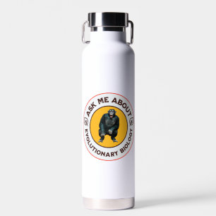 Funny Evolution Biology Meme Nerd Humour Gift Water Bottle