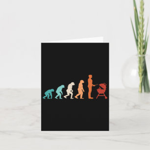 Funny Evolution Grilling Barbecue Grill Lover Bbq  Card