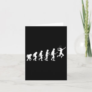 Funny Evolution Of A Badminton Player Women And Gi Card